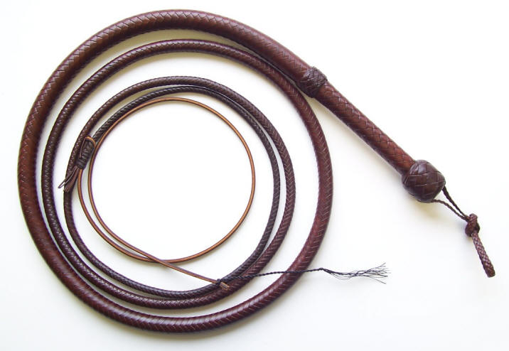 Dressage Whip Indiana Jones Style Bullwhip 06 To 12 Feet – Black
